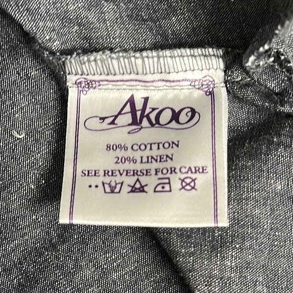 AKOO "The Weak Shall Be Eaten Only The Strong Survive" Embroidered Shirt 4XL 4X - Picture 11 of 13